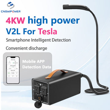 CNSWIPOWER CCS2 NACS to AC Outlet Portable Vehicle-to-Load V2L Power Converter for Tesla EU US EV Cars