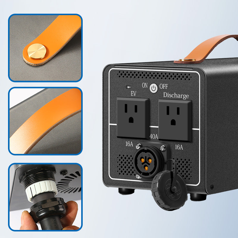 CNSWIPOWER CCS2 NACS to AC Outlet Portable Vehicle-to-Load V2L Power Converter for Tesla EU US EV Cars