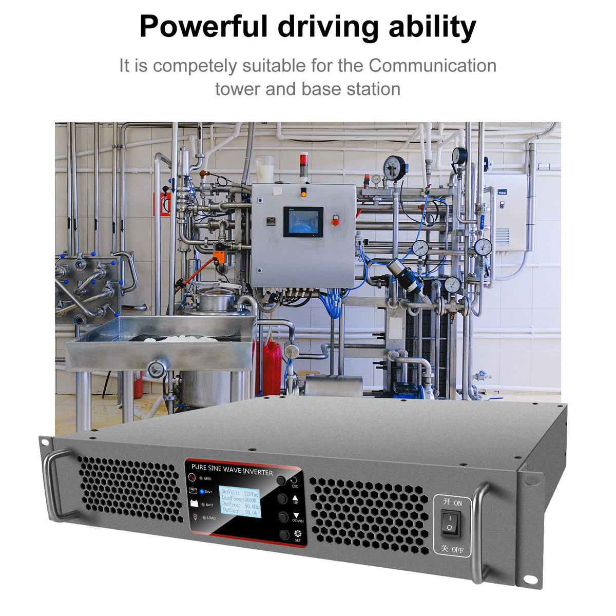 S Volt Rack Mount 48 Volt 1000VA 19 Inch For Industry And DC-to-AC Telecom Rack Mount In